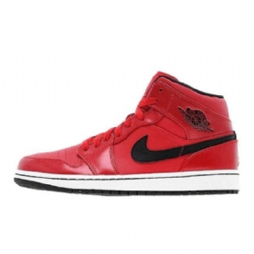 Pánské Boty Nike Air Jordan 1 Mid Tops Červené