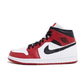 Pánské Boty Nike Air Jordan 1 Mid Tops Chicago 2020 Červený Bílý