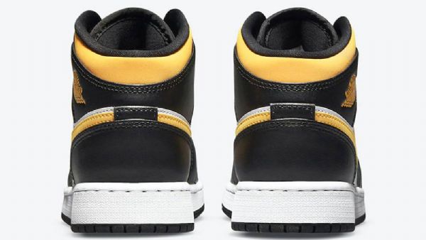 Pánské Boty Nike Air Jordan 1 Mid Tops Gs Černá Bílý Zlatý