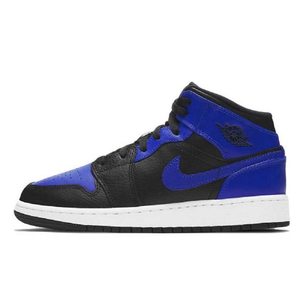 Pánské Boty Nike Air Jordan 1 Mid Tops Gs Hyper Royal Černá Modrý