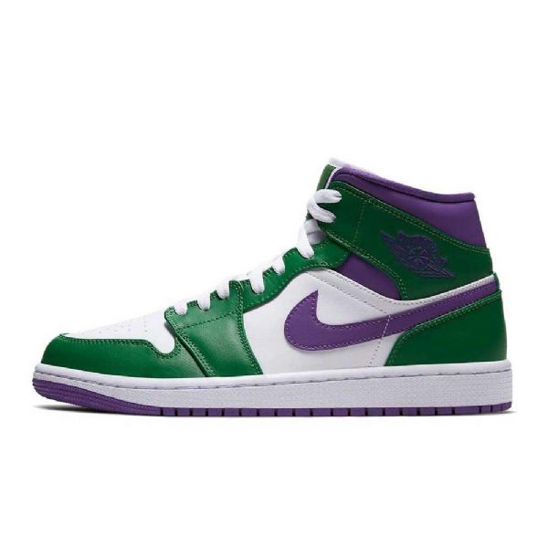 Pánské Boty Nike Air Jordan 1 Mid Tops Hulk Zelená Fialová