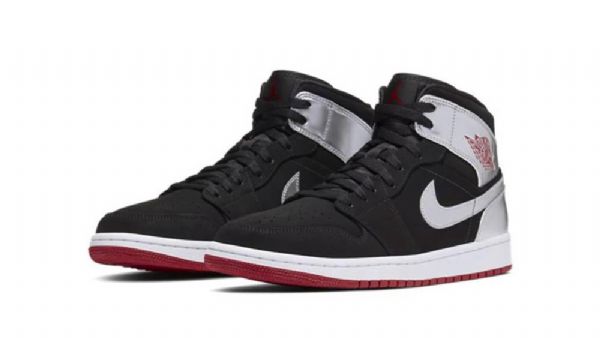 Pánské Boty Nike Air Jordan 1 Mid Tops Johnny Kilroy Černá Stříbrný