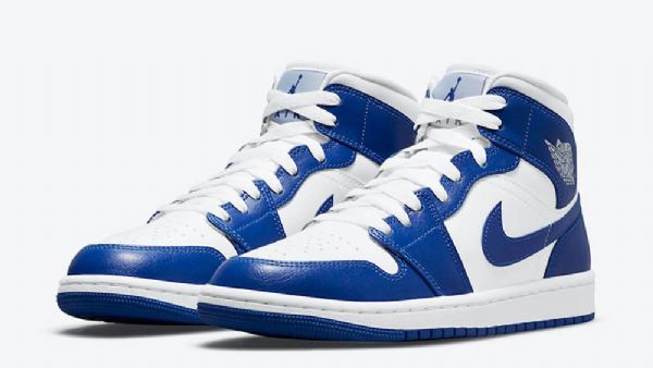 Pánské Boty Nike Air Jordan 1 Mid Tops Kentucky Pro Muže Modrobílé