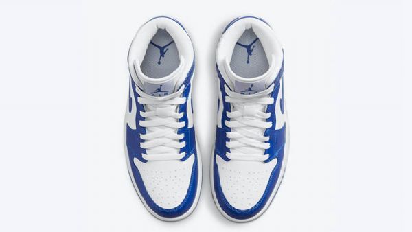 Pánské Boty Nike Air Jordan 1 Mid Tops Kentucky Pro Muže Modrobílé
