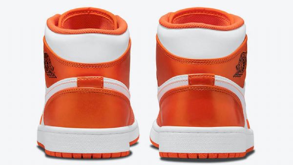 Pánské Boty Nike Air Jordan 1 Mid Tops Oranžová Bílá
