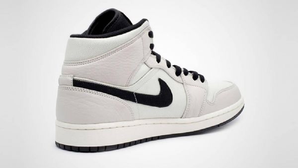 Pánské Boty Nike Air Jordan 1 Mid Tops Se Béžově Černé