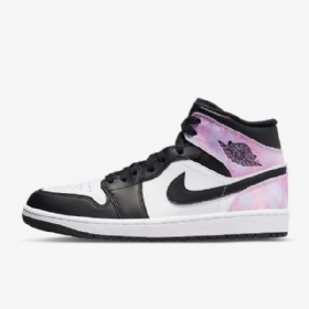 Pánské Boty Nike Air Jordan 1 Mid Tops Se Černá Bílý Coral