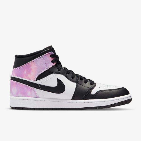 Pánské Boty Nike Air Jordan 1 Mid Tops Se Černá Bílý Coral