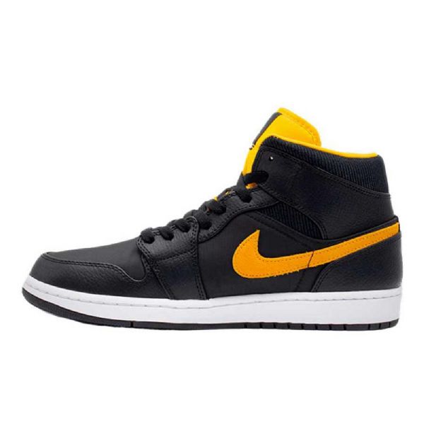 Pánské Boty Nike Air Jordan 1 Mid Tops Se Černá Zlatý