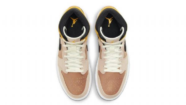 Pánské Boty Nike Air Jordan 1 Mid Tops Se Particle Béžová