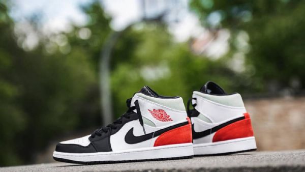 Pánské Boty Nike Air Jordan 1 Mid Tops Se Union Toe Černá