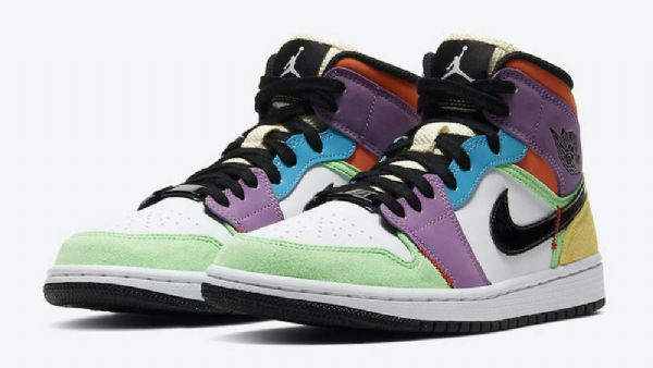 Pánské Boty Nike Air Jordan 1 Mid Tops Secolor Vícebarevné
