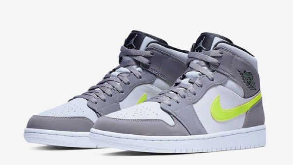 Pánské Boty Nike Air Jordan 1 Mid Tops Šedé