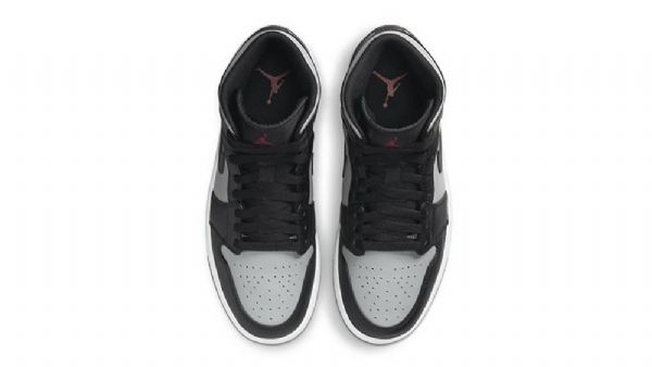Pánské Boty Nike Air Jordan 1 Mid Tops Shadow Černá Šedá