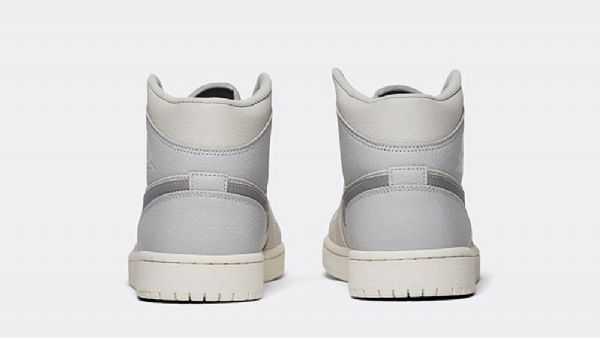 Pánské Boty Nike Air Jordan 1 Mid Tops Světle Šedé