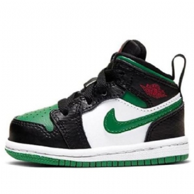 Pánské Boty Nike Air Jordan 1 Mid Tops Td Černá Zelená