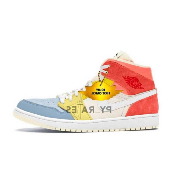 Pánské Boty Nike Air Jordan 1 Mid Tops To My Coach Vícebarevné
