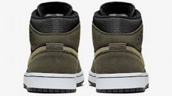 Pánské Boty Nike Air Jordan 1 Mid Tops Trooper Camouflage Zelená