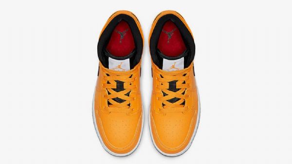 Pánské Boty Nike Air Jordan 1 Mid Tops Zlatý Černá
