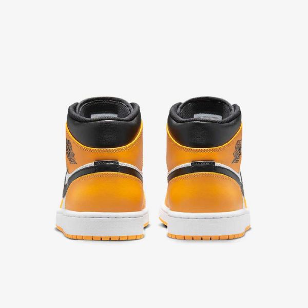 Pánské Boty Nike Air Jordan 1 Mid Tops Žlutá Bílá Černá