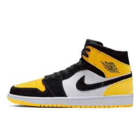Pánské Boty Nike Air Jordan 1 Mid Tops Žluté