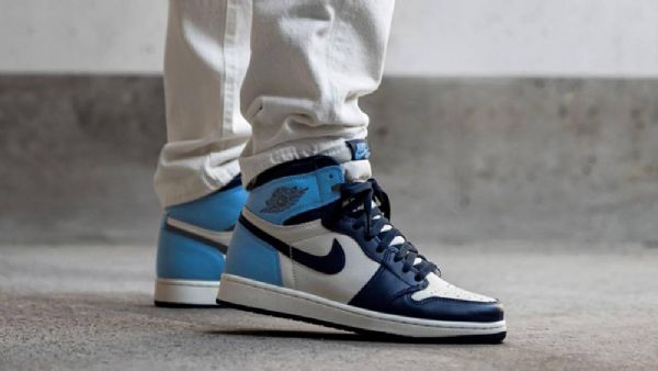 Pánské Boty Nike Air Jordan 1 Obsidian Unc Vícebarevné