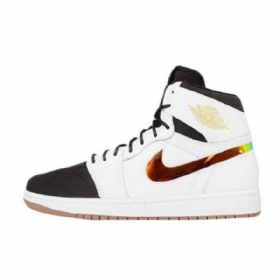 Pánské Boty Nike Air Jordan 1 Retro High Tops Nouveau Bílý Černá