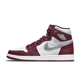 Pánské Boty Nike Air Jordan 1 Retro High Tops Og Burgundy Bílý