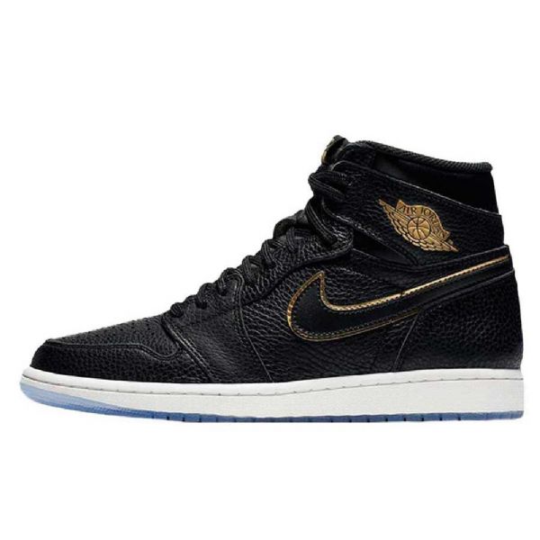 Pánské Boty Nike Air Jordan 1 Retro High Tops Og Černá Zlatý