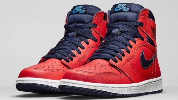 Pánské Boty Nike Air Jordan 1 Retro High Tops Og David Letterman Červený Tmavě Modrá Modrý