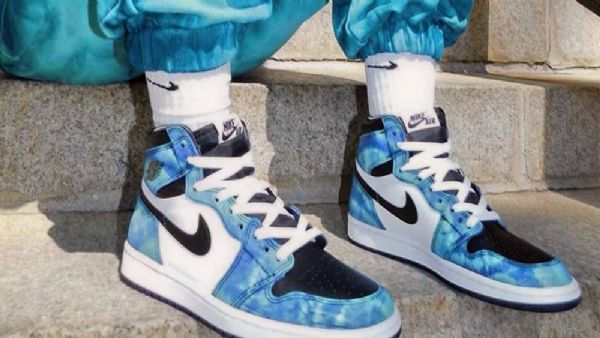 Pánské Boty Nike Air Jordan 1 Retro High Tops Og Tie Dye Vícebarevné
