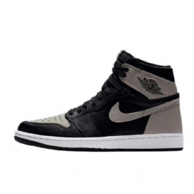 Pánské Boty Nike Air Jordan 1 Retro High Tops Shadow Černá Šedá