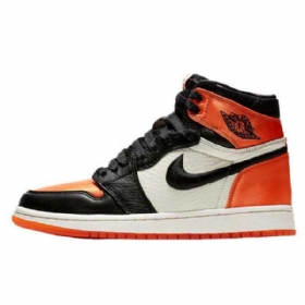Pánské Boty Nike Air Jordan 1 Satin Shatteredboard Pro Muže Oranžově Černé