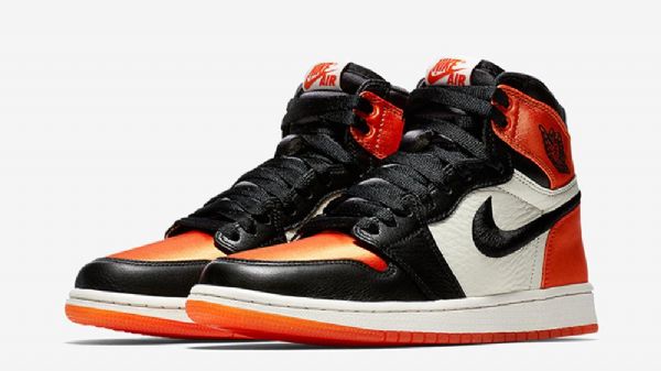 Pánské Boty Nike Air Jordan 1 Satin Shatteredboard Pro Muže Oranžově Černé