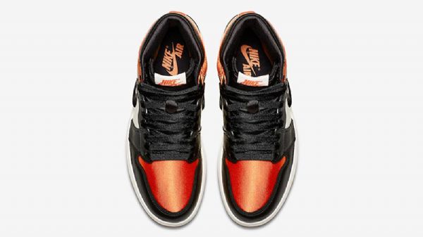 Pánské Boty Nike Air Jordan 1 Satin Shatteredboard Pro Muže Oranžově Černé