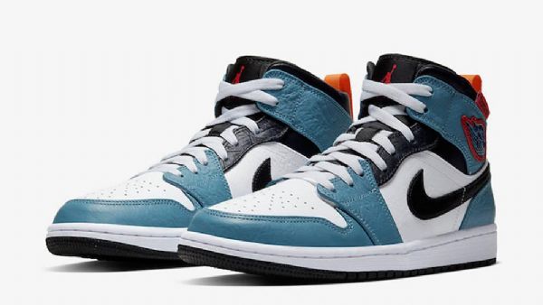 Pánské Boty Nike Facetasm Jordan 1 Mid Tops Fearless Modrý