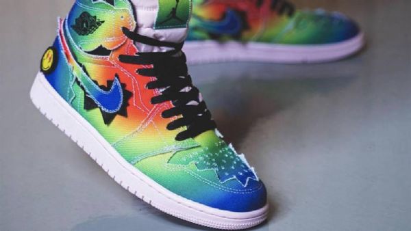 Pánské Boty Nike J Balvin Jordan 1 High Tops Og Vícebarevné