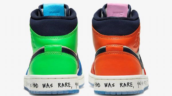 Pánské Boty Nike Melody Ehsani Jordan 1 Mid Tops Fearless Vícebarevné