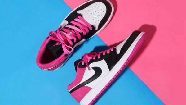 Pánské Fuchsiové Boty Nike Air Jordan 1 Low Tops