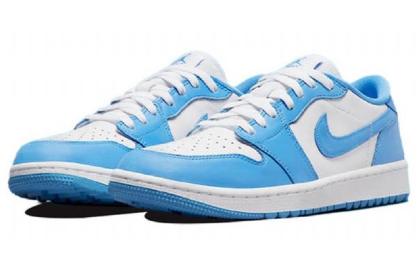 Pánské Golfové Sportovní Boty Nike Air Jordan 1 Low Tops Modrý Bílý