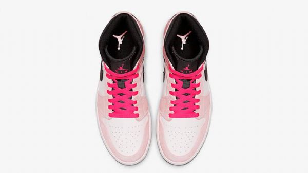 Pánské Hyper Boty Nike Air Jordan 1 Mid Tops Růžové