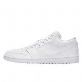 Pánské Nízké Boty Nike Air Jordan 1 Bílé