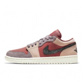Pánské Nízké Boty Nike Air Jordan 1 Canyon Rust Burgundy Růžový
