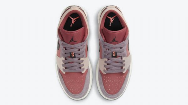 Pánské Nízké Boty Nike Air Jordan 1 Canyon Rust Burgundy Růžový