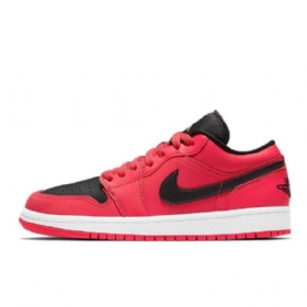 Pánské Nízké Boty Nike Air Jordan 1 Černá Červená Žlutá