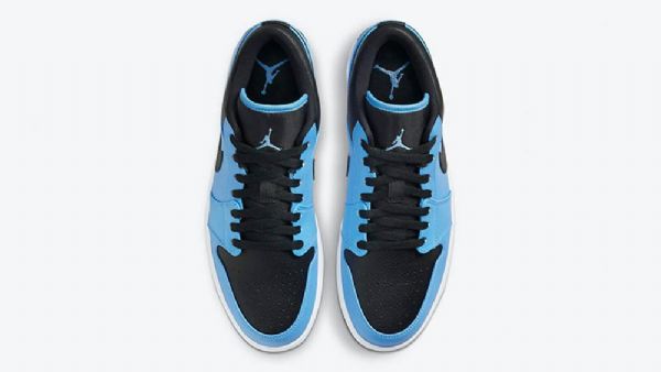 Pánské Nízké Boty Nike Air Jordan 1 Černá Modrý