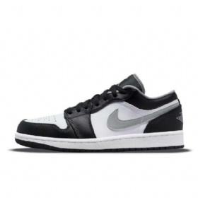 Pánské Nízké Boty Nike Air Jordan 1 Černá Šedá