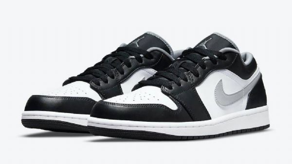 Pánské Nízké Boty Nike Air Jordan 1 Černá Šedá