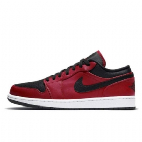 Pánské Nízké Boty Nike Air Jordan 1 Červeno-černé