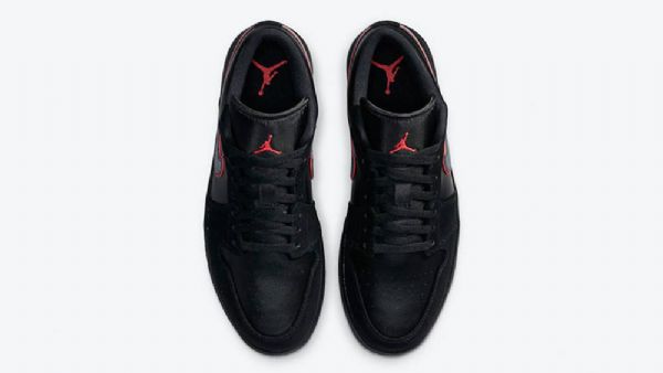 Pánské Nízké Boty Nike Air Jordan 1 Orbit Černá Červený